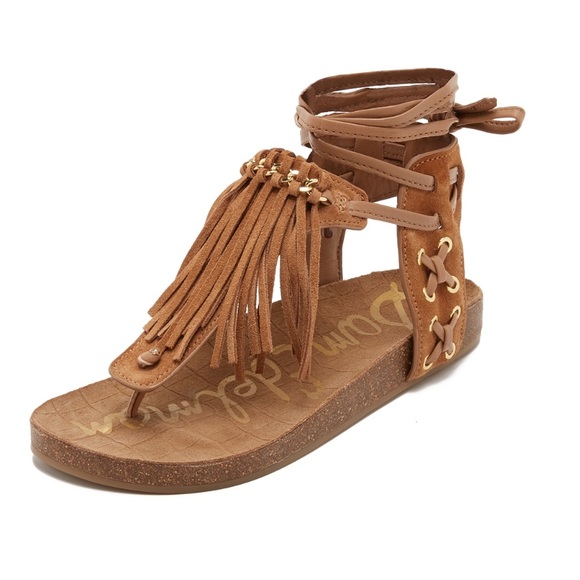 SOLD!!!!Sam Edelman Fringe Gladiator Sandals - Picture 3 of 8